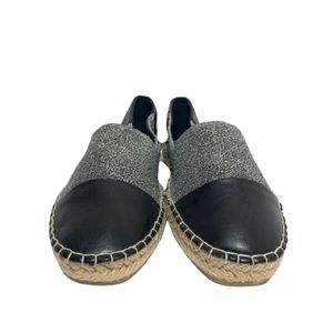Zara Black and Silver Espadrilles